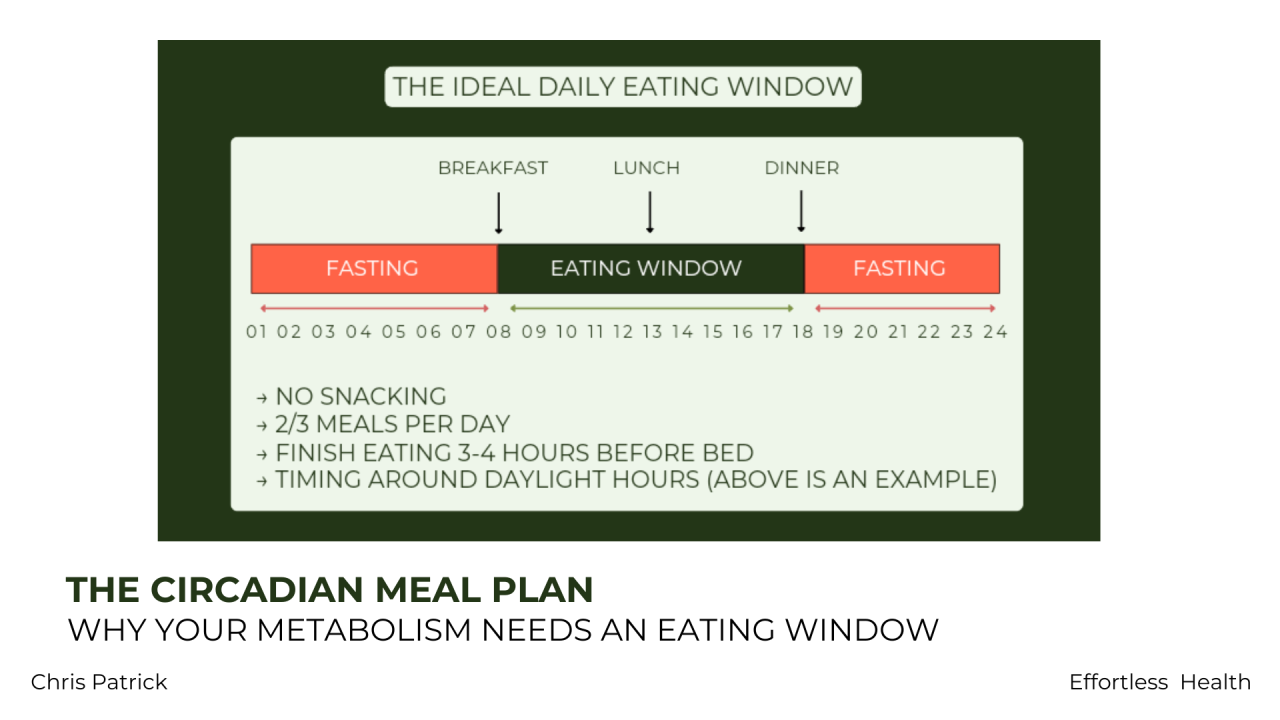 The circadian meal plan
