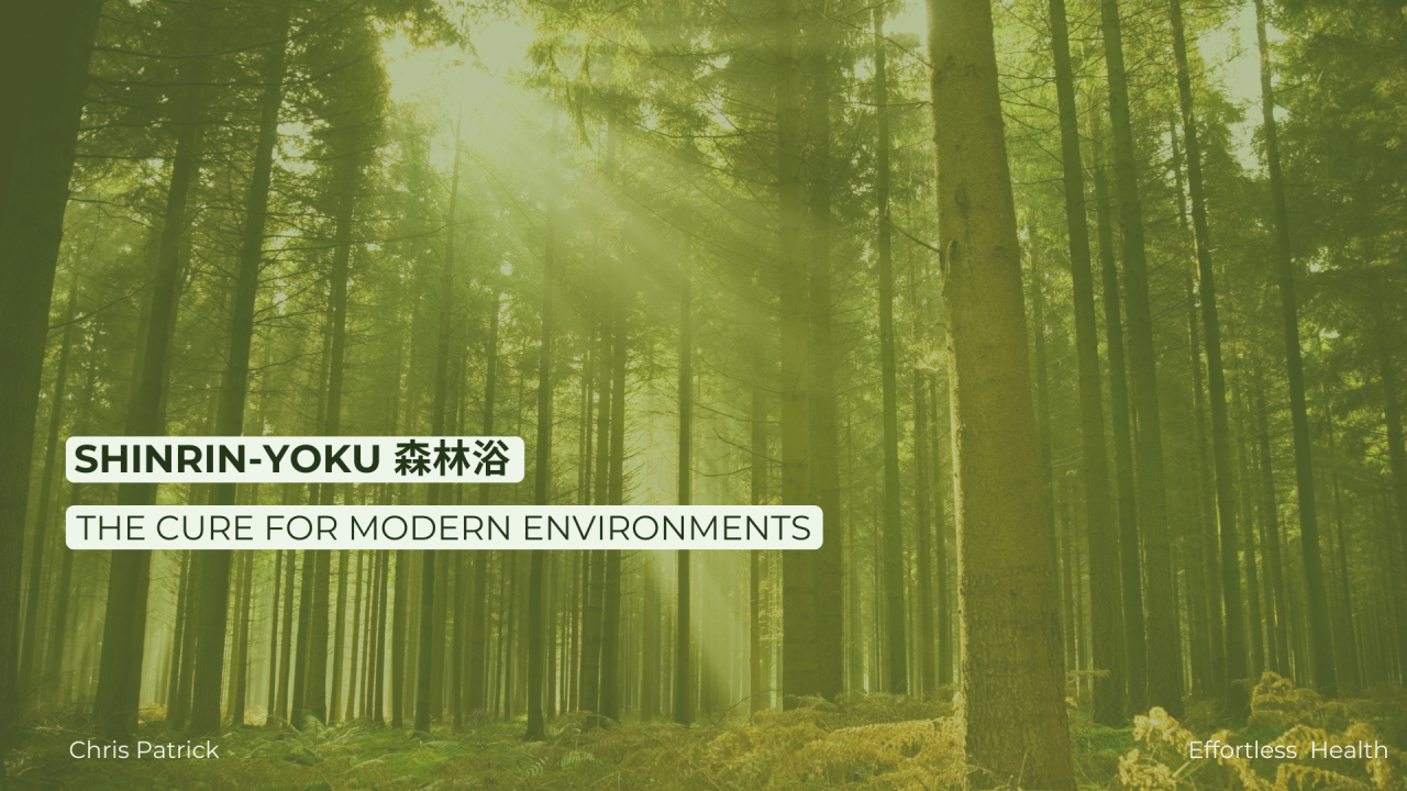 Shinrin-yoku: The cure for modern environments